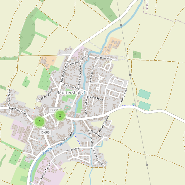 Carte des parkings à Muttersholtz Thumbnail