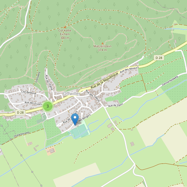 Carte des parkings à Offwiller Thumbnail