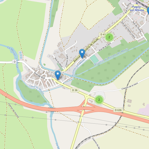 Carte des parkings à Pagny-sur-Meuse Thumbnail