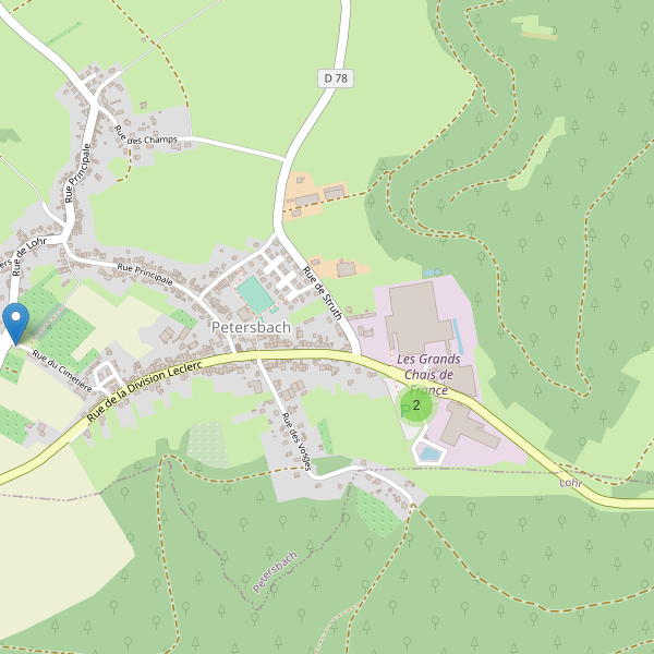 Carte des parkings à Petersbach Thumbnail