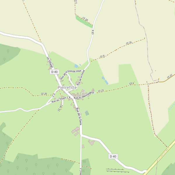 Carte des parkings à Pierrefitte (Vosges) Thumbnail
