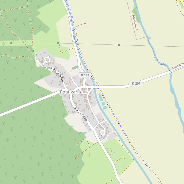 Carte des parkings à Pont Varin Thumbnail