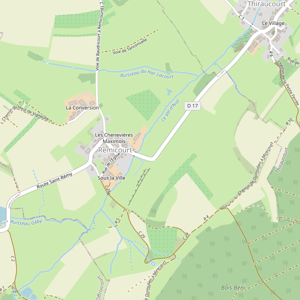 Carte des parkings à Remicourt (Vosges) Thumbnail
