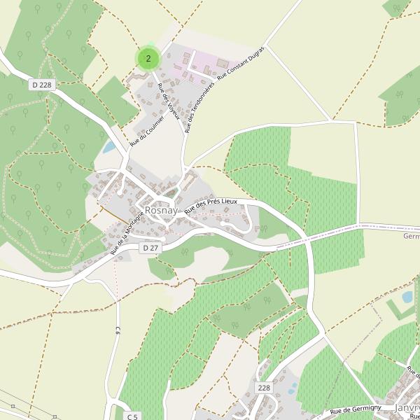 Carte des parkings à Rosnay (Marne) Thumbnail