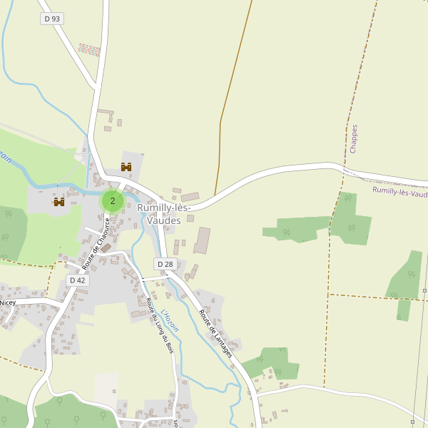Carte des parkings à Rumilly-lès-Vaudes Thumbnail