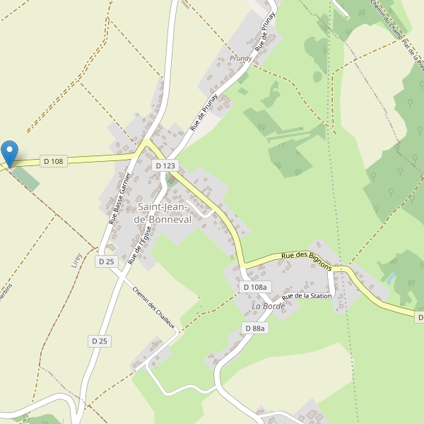 Carte des parkings à Saint-Jean-de-Bonneval Thumbnail