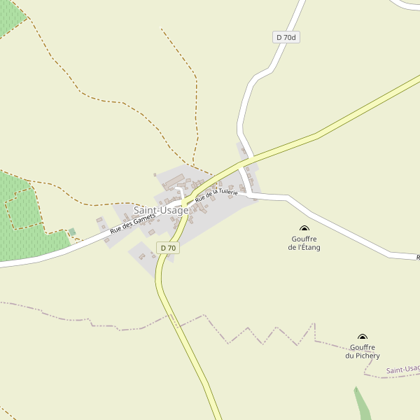 Carte des parkings à Saint-Usage (Aube) Thumbnail