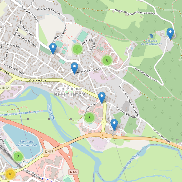 Carte des parkings à Saint-Étienne-lès-Remiremont Thumbnail