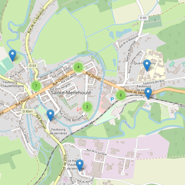 Carte des parkings à Sainte-Menehould Thumbnail