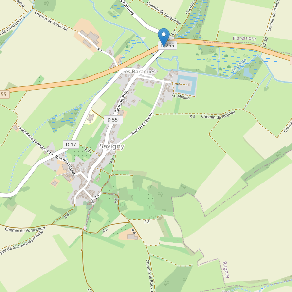 Carte des parkings à Savigny (Vosges) Thumbnail