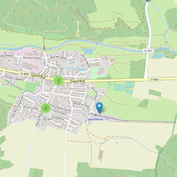 Carte des parkings à Sentheim Thumbnail