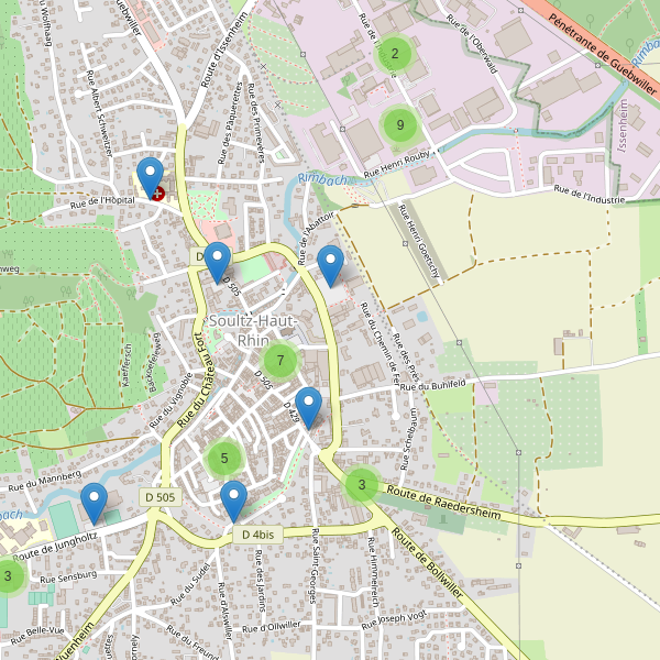 Carte des parkings à Soultz-Haut-Rhin Thumbnail