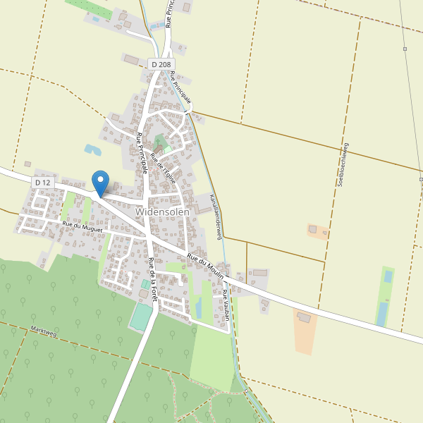 Carte des parkings à Widensolen Thumbnail