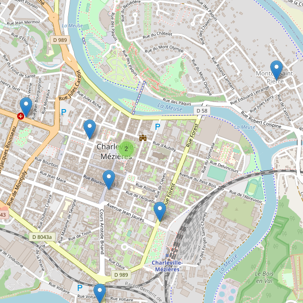 Carte des pharmacies à Charleville-Mézières Thumbnail