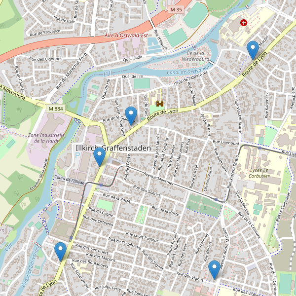 Carte des pharmacies à Illkirch-Graffenstaden Thumbnail