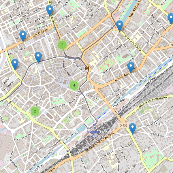 Carte des pharmacies à Mulhouse Thumbnail