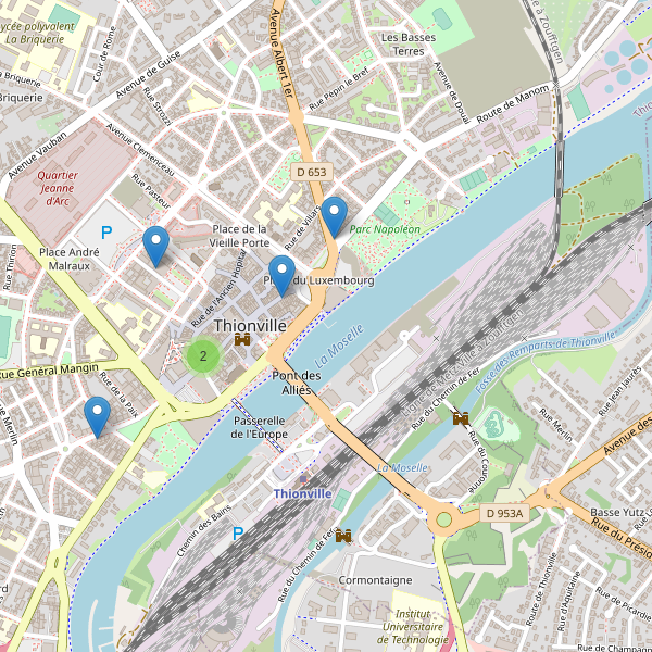 Carte des pharmacies à Thionville (Moselle) Thumbnail