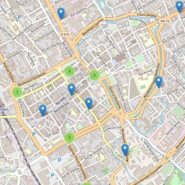 Carte des pharmacies à Troyes Thumbnail