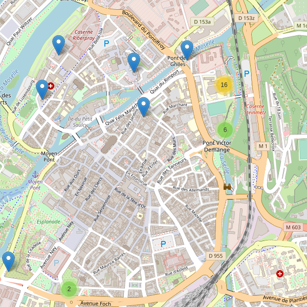 Carte des sites-archeologiques à Metz (Moselle) Thumbnail