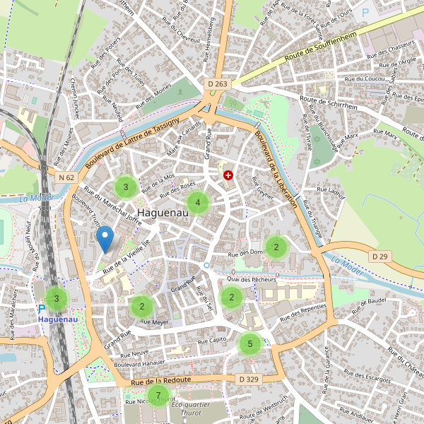 Carte des stationnement-velos à Haguenau Thumbnail