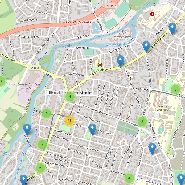 Carte des stationnement-velos à Illkirch-Graffenstaden Thumbnail