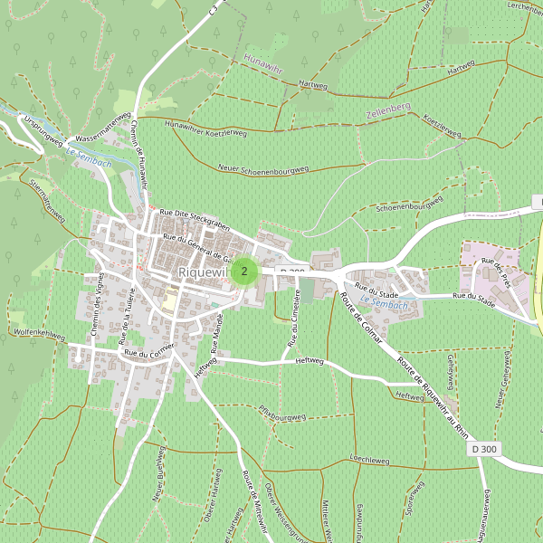 Carte des stationnement-velos à Riquewihr Thumbnail