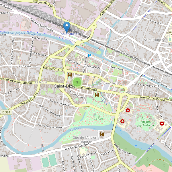 Carte des stationnement-velos à Saint-Dizier Thumbnail
