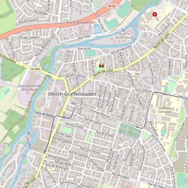 Carte des taxi à Illkirch-Graffenstaden Thumbnail