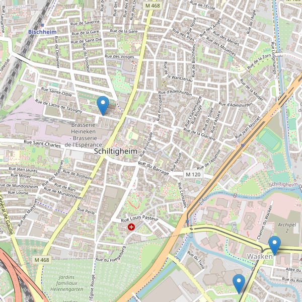 Carte des taxi à Schiltigheim Thumbnail