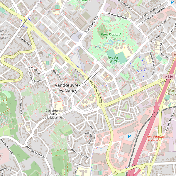 Carte des taxi à Vandœuvre-lès-Nancy Thumbnail