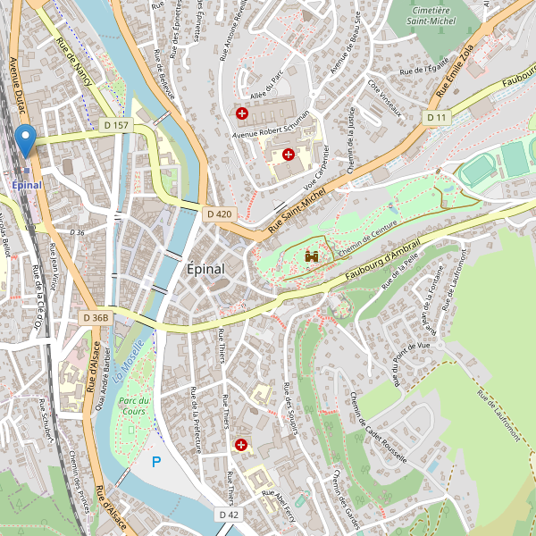 Carte des taxi à Épinal Thumbnail