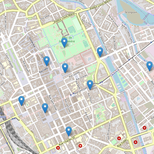 Carte des theatres à Nancy Thumbnail