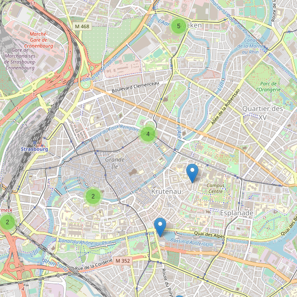 Carte des theatres à Strasbourg Thumbnail