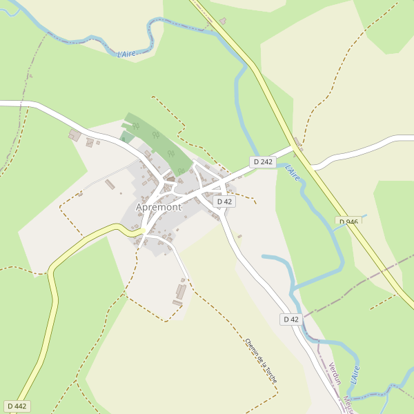 Carte des vetements à Apremont (Ardennes) Thumbnail