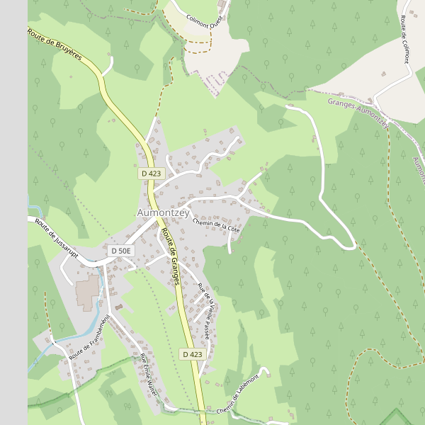 Carte des restaurants à Aumontzey Thumbnail