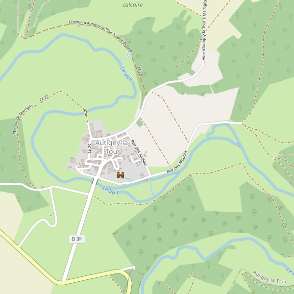 Plan de Autigny-la-Tour Thumbnail