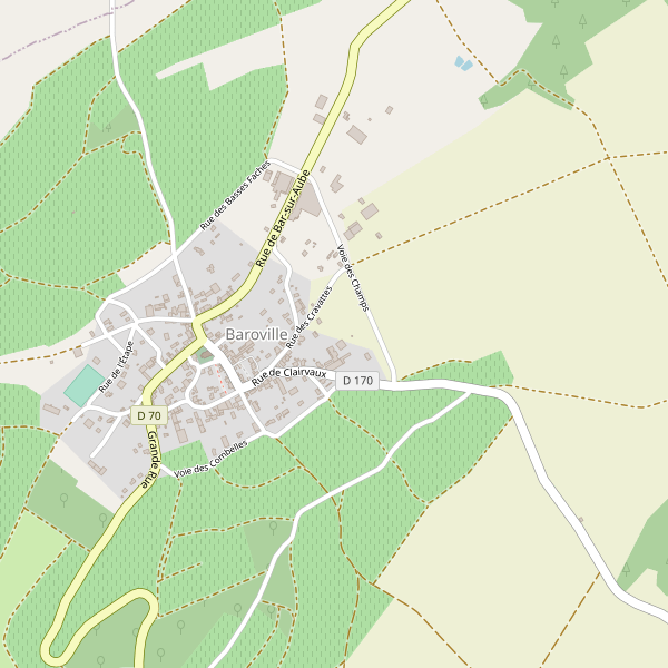 Carte des hotels à Baroville Thumbnail