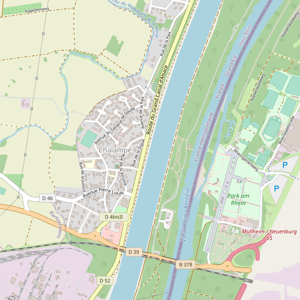 Carte des bedandbreakfast à Chalampé Thumbnail