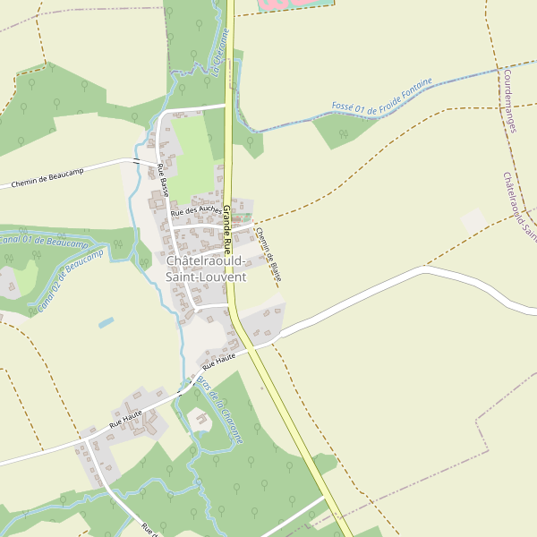 Plan de Châtelraould-Saint-Louvent Thumbnail