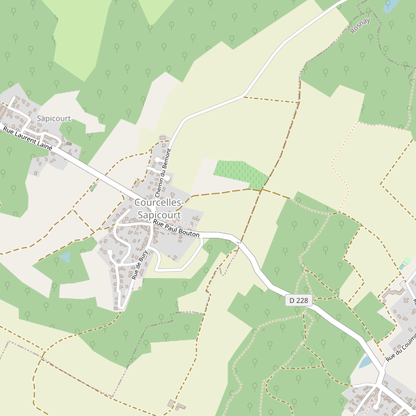Carte des restaurants à Courcelles-Sapicourt Thumbnail