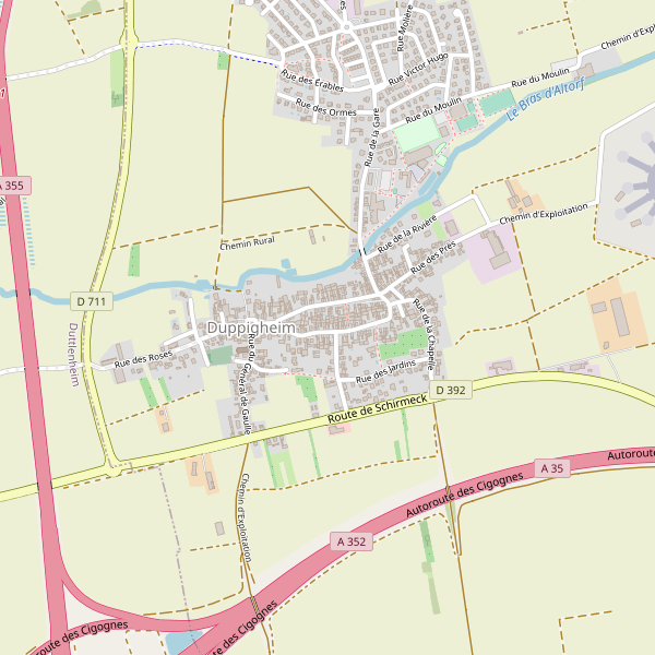 Carte des hotels à Duppigheim Thumbnail