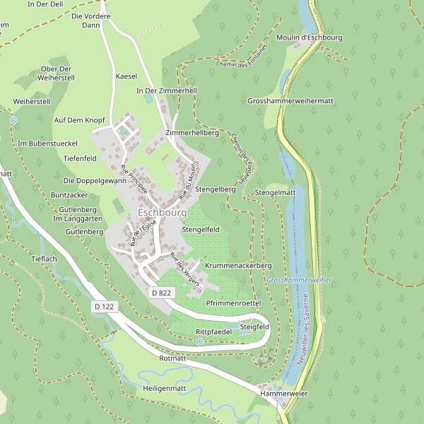 Carte des hotels à Eschbourg Thumbnail