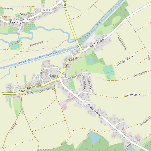 Carte des taxi à Hagenbach Thumbnail