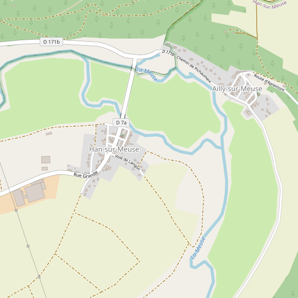 Carte des location-voiture à Han-sur-Meuse Thumbnail