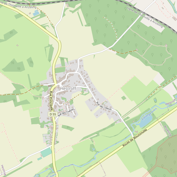 Carte des hotels à Hestroff Thumbnail