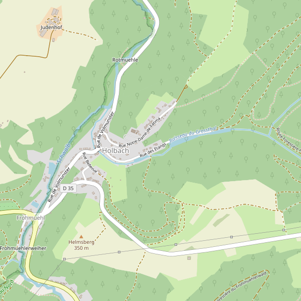 Carte des supermarches à Holbach (Moselle) Thumbnail