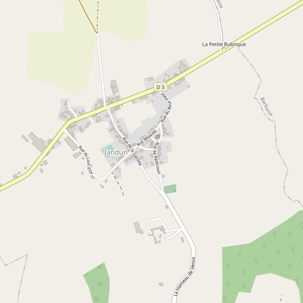 Carte des bedandbreakfast à Jandun Thumbnail