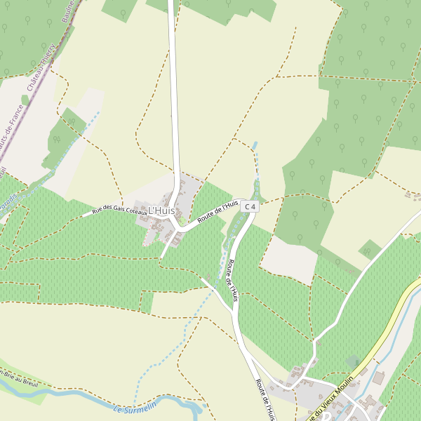 Carte des terminals-ferry à L'Huis Thumbnail