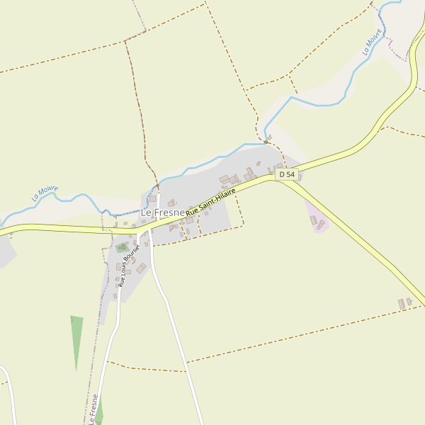 Carte des sites-archeologiques à Le Fresne (Marne) Thumbnail