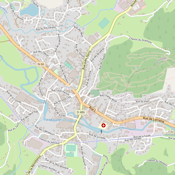 Carte des hotels à Le Thillot Thumbnail